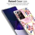 thumbnail image 4 of CoverON Samsung Galaxy Note 20 Ultra Phone Case, Slim Lightweight Scratch Resistant Glossy Cover bumper Grip, Marble Glitter Flower, 4 of 9