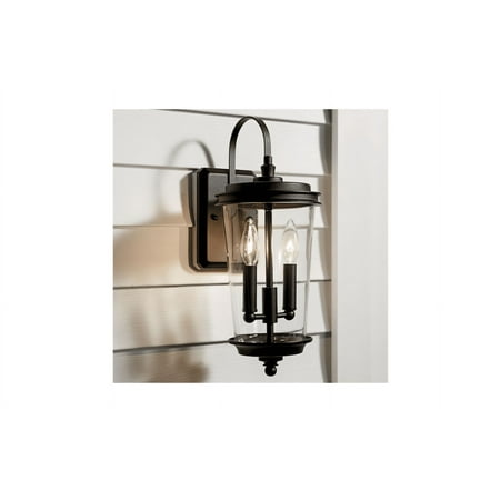 Kichler Holmden 2-Light 17.32-in Textured Black Outdoor Wall Light