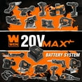 WEN 20V Max Cordless 18Gauge Brad Nailer with 2.0Ah Battery and