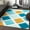 Blue, variant on Well Woven Parker Brown Geometric Boxes Thick Soft Plush 3D Textured Shag (2'7" x 9'10") Runner Rug