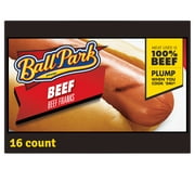 Ball Park Beef Hot Dogs, 30 oz, 16 Count
