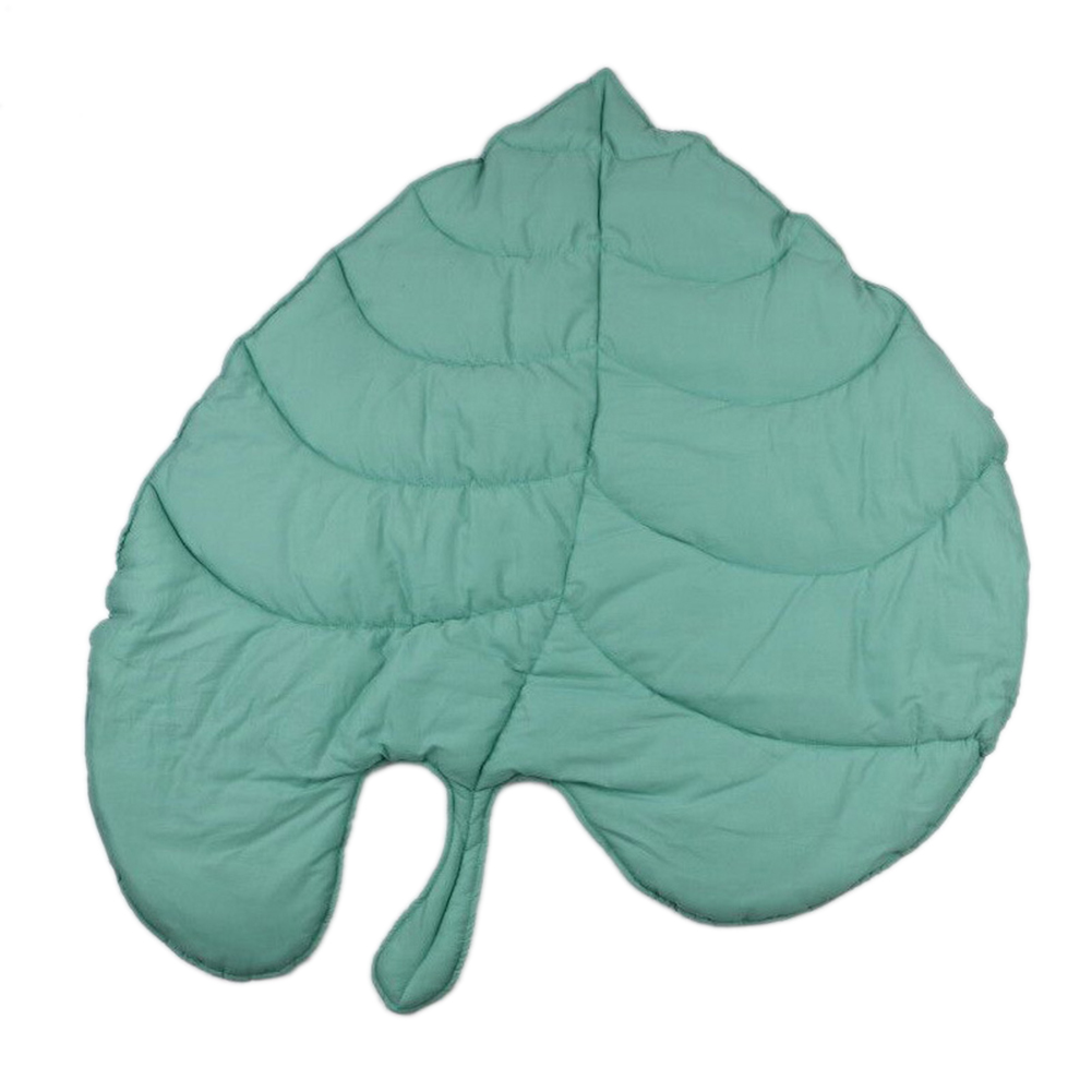 leaf shaped nursery rug