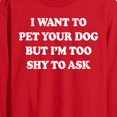 thumbnail image 2 of Instant Message - I Want To Pet Your Dog - Men's Long Sleeve T-Shirt, 2 of 5