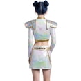 thumbnail image 4 of Girls pop Outfit Sets,Zoey Witch Girl Group - Pop Demon Singer Halloween Costume Stage Set Outfit M, 4 of 4