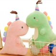 thumbnail image 4 of ZHAOCHENG Muñeco de peluche de dinosaurio, lindos juguetes de peluche para niños, almohadas de peluche de animales, regalo perfecto para niños y adultos (verde, 23 cm), 4 of 4