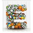 thumbnail image 3 of Ambesonne Letter E Shower Curtain, Sports Name Initials, 69"Wx70"L, Multicolor, 3 of 3