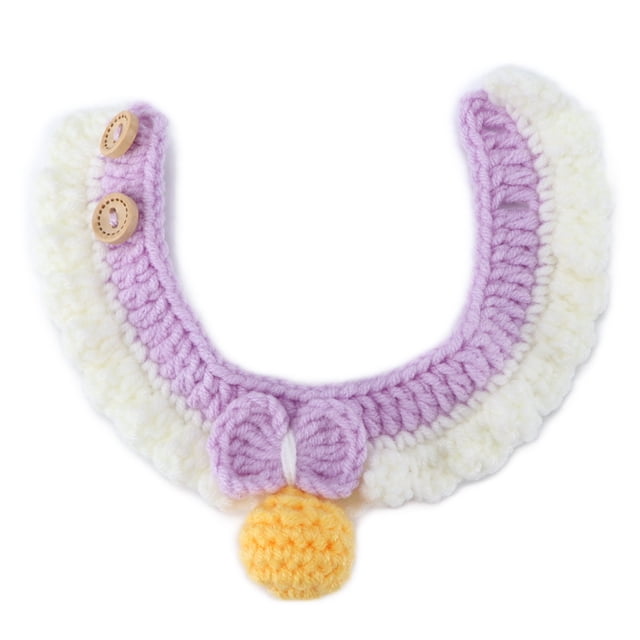 Collar decorativo para pato, pollo, ganso y pato, accesorios para aves de corral, rosa y morado, XS
