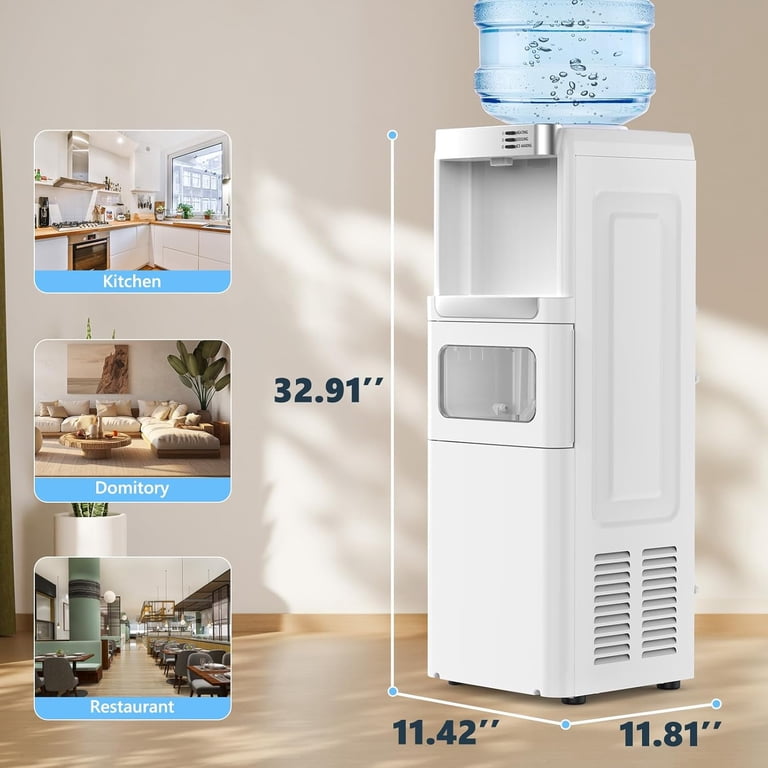 Havato 3 in 1 Water Dispenser with Ice Maker 33lbs 9 ice cubes in