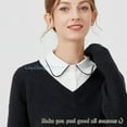 thumbnail image 7 of LoudSung Detachable Half Shirt Blouse Fake Collar Classic Dickey False Collar Design for Women Girls, 7 of 7