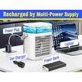 thumbnail image 6 of Portable Air Conditioner - Rechargeable Personal AC Unit Evaporative Air Cooler with 3 Speeds, Timer, LED Lights & Aromatherapy, Mini Air Conditioner Cooling Fan for Bedroom Home Office, 6 of 7