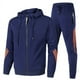 thumbnail image 1 of Traje deportivo informal de 2 piezas para hombre, chaqueta con cremallera de moda, ropa deportiva para correr para hombre, 1 of 3