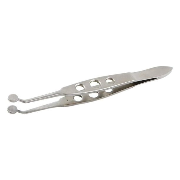 Pinzas para glándulas de Meibomio Sunnimix herramienta para ojos oftálmicos Acero inoxidable Cabeza redonda grande
