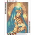 thumbnail image 5 of 2-Pack 5D Diamond Painting Kits Virgin Mary Full Drill Crystal Rhinestones Resin Diamond Painting Mother Mary Diamond Pictures for Wall Decoration, 12" x 16", Pattern #9, 5 of 7