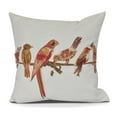 thumbnail image 2 of Simply Daisy, Morning Birds Animal Print Outdoor Pillow, 2 of 2