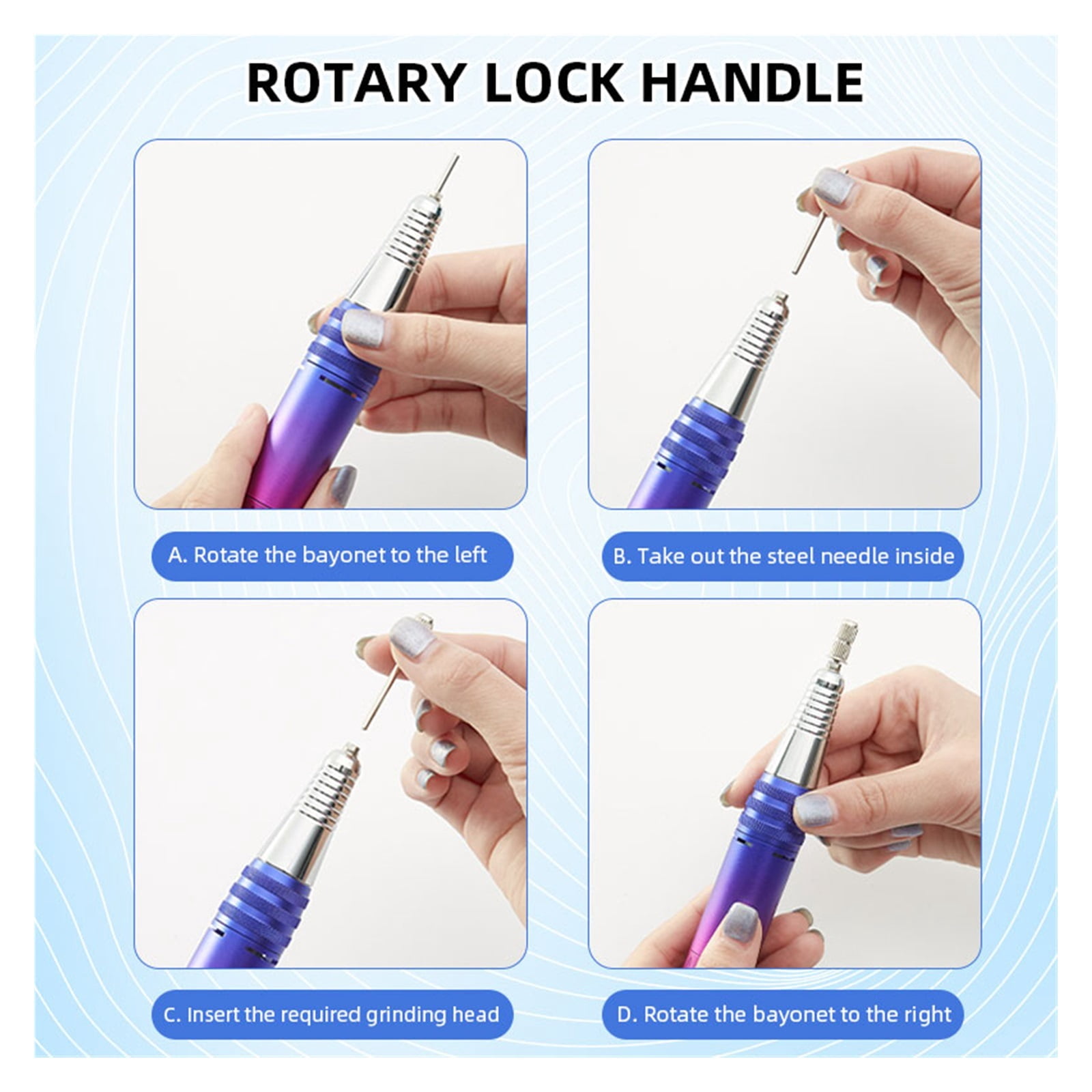 35000RPM Professional Nail Drill Manicure Machine, Electric File Nail Sander With LED Display For Gel Removing Nail Polish Pen ,Low Noise