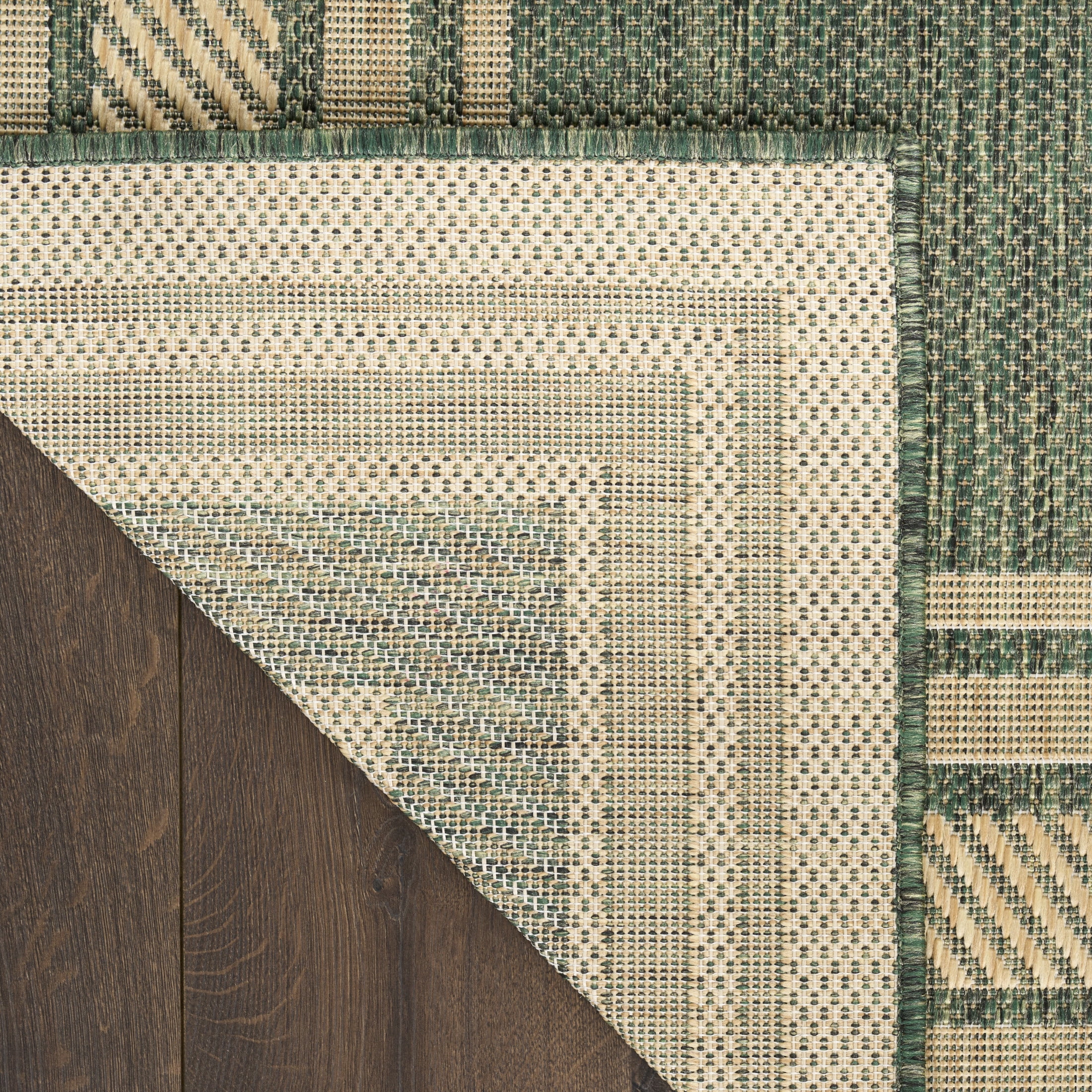 Nourison Horizon Indoor/Outdoor 10' x 14' Green Modern Rug