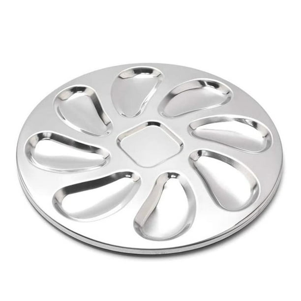 Plato Para Ostras Bandeja En Forma De Concha De Ostra Sartén Para Ostras De Acero Inoxidable Para Uso Doméstico Y En Restaurantes Moyic HA037134-00