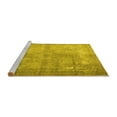 thumbnail image 2 of Ahgly Company Machine Washable Indoor Square Persian Yellow Traditional Area Rugs, 5' Square, 2 of 4