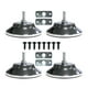 thumbnail image 2 of Niveladores de patas de mesa de billar Cola Ajustable con placas y tornillos Hardware, 2 of 7