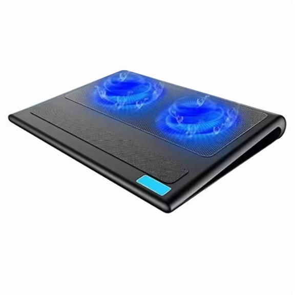 Laptop Cooler Base Metal Mesh Gaming Laptop Stand 2 Fans USB Interface Air-Cooled Silent Cooling Device