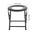 thumbnail image 2 of AURARMLET Potty Chairs Portable Toilet Chair Black Ergonomic Design 1Set, 2 of 7