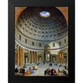thumbnail image 2 of Panini, Giovanni Paolo 15x18 Black Modern Framed Museum Art Print Titled - Interior of the Pantheon, Rome, c. 1734, 2 of 5
