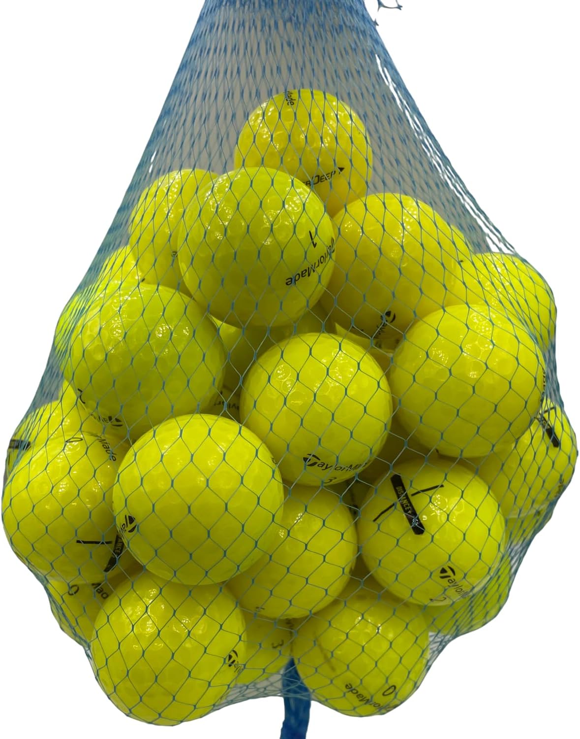 Golf Ball Planet - Taylormade Yellow Mix Recycled Golf Balls (4A/Near Mint, 50 Pack)