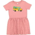 thumbnail image 3 of Inktastic Back to School Bus with Dinosaurs Girls Toddler Dress, 3 of 5