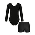 thumbnail image 2 of Zaldita Girls Sparkle Flame Gymnastics Leotard Ballet Dance Unitard with Sports Shorts Tumbling Pink 8, 2 of 7