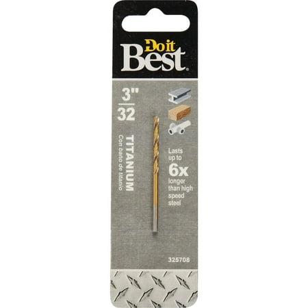 

2 pcs Do it Best 3/32 In. Titanium Drill Bit