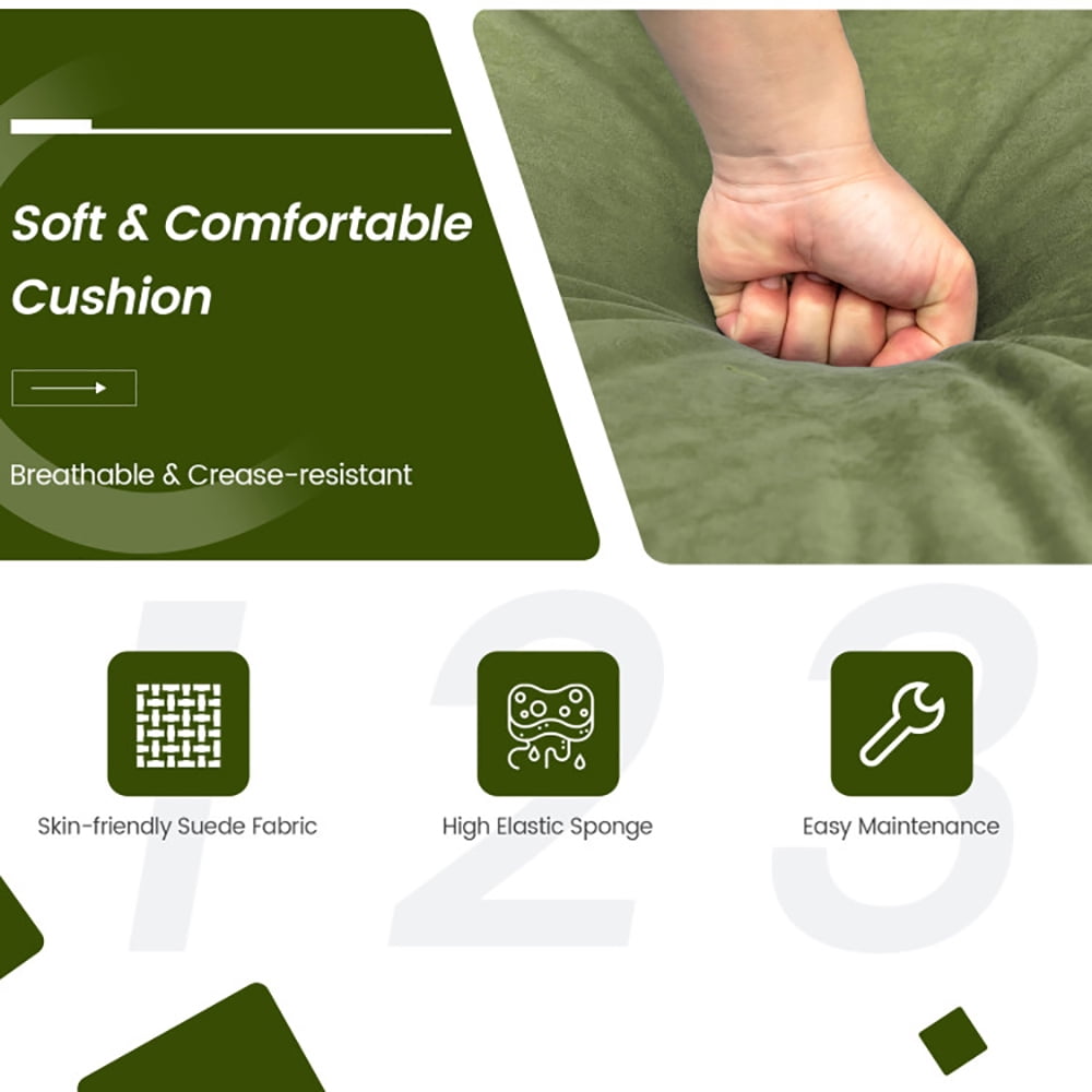 Finihen 3-Seat Sofa Couch, Modular 3-Seat Sofa Couch with Socket USB Ports and Side Storage Pocket, for Living Room, Bedroom, Green Finihen 3-Seat Sofa Couch, Modular 3-Seat Sofa Couch with Socket USB Ports and Side Storage Pocket, for Living Room, Bedroom, Green
