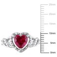thumbnail image 2 of Everly Women's Created Ruby Sterling Silver Ring, 2 of 6
