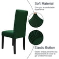 thumbnail image 4 of Chair Covers for Dining Chairs, High Stretch Removable Washable Chair Protector Cover Set of 6, Chair Slipcovers for Dining Room, Kitchen,Home Party,Wedding Ceremony(Hunter Green, 6PC), 4 of 6