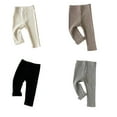 thumbnail image 2 of Dsseng Baby Simple Solid Leggings Girls All-match Striped Skinny Pants Children Cotton Elasticity Skinny Pants Newborn Boys Stretch Pants, 2 of 5