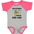 thumbnail image 3 of Inktastic Pack My Diapers I Am Going Fishing with Pop-pop Boys or Girls Baby Bodysuit, 3 of 5