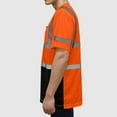 thumbnail image 6 of UVEASISHA Safety Shirts for Men Reflective Strips Quick Dry T-Shirts High Visibility Construction Work Shirt Short Sleeve Lightweight Mesh T Shirts Orange M, 6 of 10