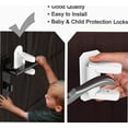thumbnail image 2 of 2Pcs Door Lever Lock Baby Safety Door Handle Locks Childproof Door Lever Handle Lock & Door Lock for Kid Prevent Kid from Opening Door with 3M Adhesive for Kids Toddler Safety, 2 of 4
