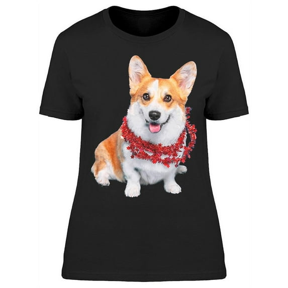 Funny Dog With Collar T-Shirt Women -Image by Shutterstock Women T-Shirt, Female Small