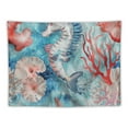 thumbnail image 5 of BCIIG Sea Horse Starfish Corals Tapestry Wall Hanging Home Decor 50x40inch, 5 of 6