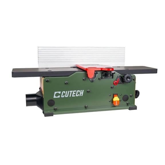 40160HB 6-inch Spiral Cutterhead Benchtop Jointer with teflon-Coated Aluminum Tables, TC Inserts, 19-5/8” Aluminum Fence, and a 10-amp Motor