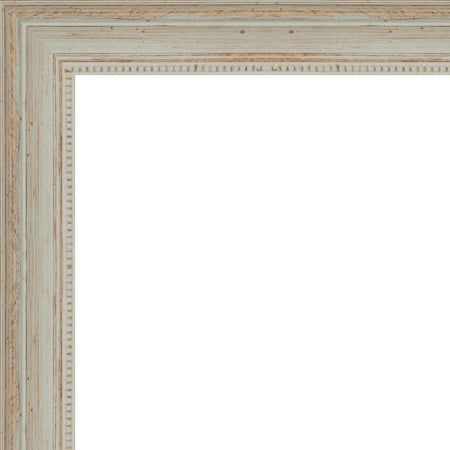 11x17 Weathered White Ornate Frame w/ a Beaded Lip - 'River Wash' Thin - Great for Posters, Photos, Art Prints, Mir