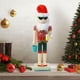 thumbnail image 1 of Figuras de Cascanueces de Madera de 38cm, Decoración de Cascanueces de Navidad, Estatua de Títeres de Cascanueces, para Rojo BLESIY Figuras de Cascanueces, 1 of 8