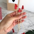thumbnail image 4 of 100PCS Bamboo Cocktail Picks Disposable Fruit Cake Sticks Christmas Tree Shape Toothpicks for Appetizer Party Bar, 4 of 8