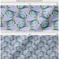 thumbnail image 2 of Soimoi Blue Cotton Poplin Fabric Crabs Ocean Print Fabric by the Yard 42 Inch Wide, 2 of 7