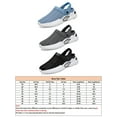 thumbnail image 2 of Woobling Men Summer Slippers Closed Toe Clogs Slip On Beach Sandals Lightweight Water Shoes Walking Slide Gray 9.5, 2 of 5