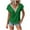 Green, variant on hotojiny Beach Vacation Clothes for Women Boho Trendy V Neck Short Sleeve Tops Plus Size Hollow out Fashion Stylish Shirt