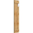 thumbnail image 2 of 16 1/8"W X 73"H Timbercraft Three 5 3/8" Boards Joined Board-N-Batten Shutters W/Z-Bar, Rough Sawn Western Red Cedar (Per Pair), 2 of 13