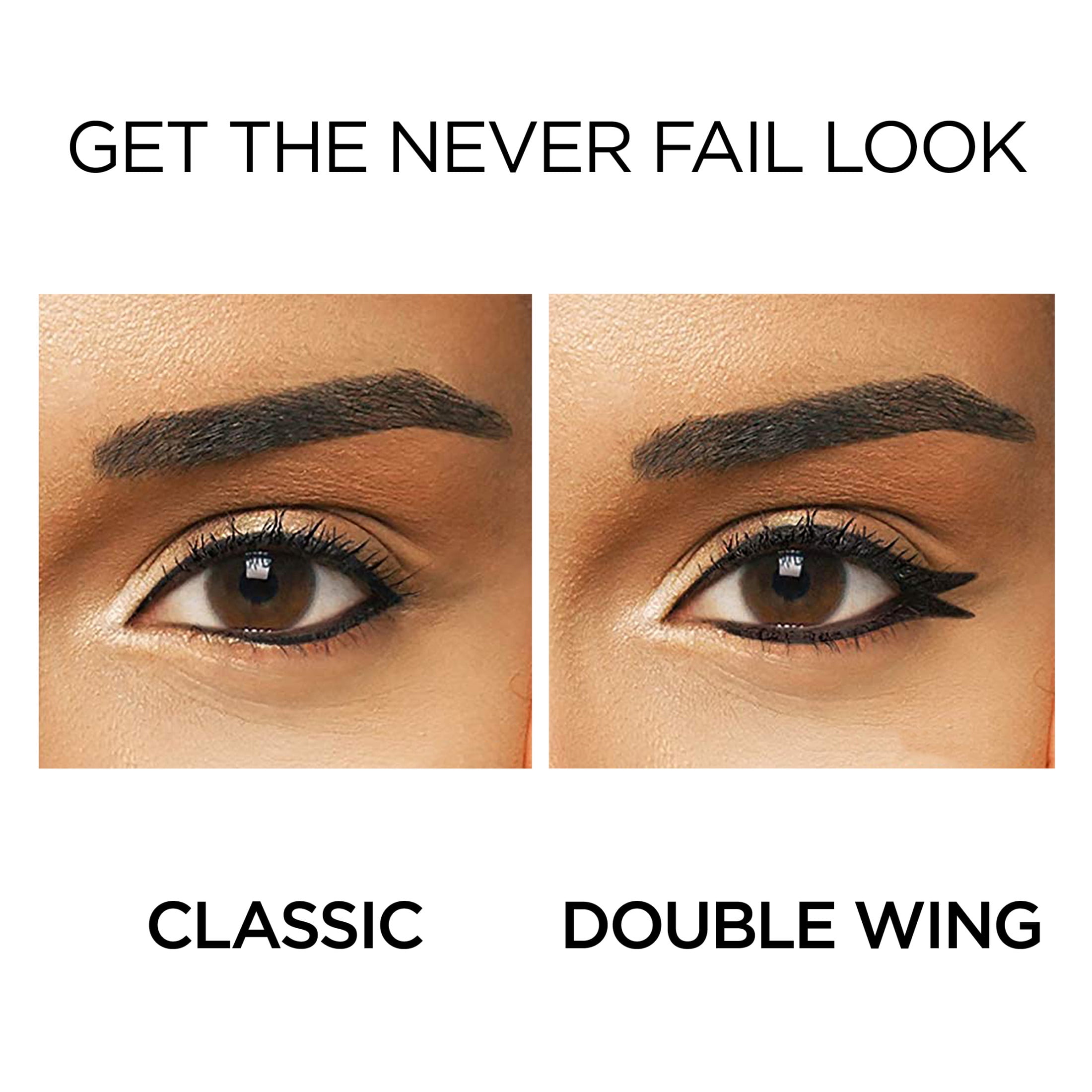 (3 pack) L'Oreal Paris Infallible Never Fail Pencil Eyeliner with Built-In Sharpener, Black Brown, 0.01 fl oz
