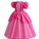 thumbnail image 4 of LXAA Peach Princess Dress Para Niña Disfraz Niños Cosplay Ropa De Encaje Rosa Rendimiento Cumpleaños Carnaval Fiesta Trajes 2-10T, 4 of 4