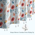 thumbnail image 6 of Pioneer Flower Floral Print Pattern Shower Curtain 72"x84", Bathroom Decorative Shower Curtain Set with 12 Hooks, Waterproof Washable, 6 of 6